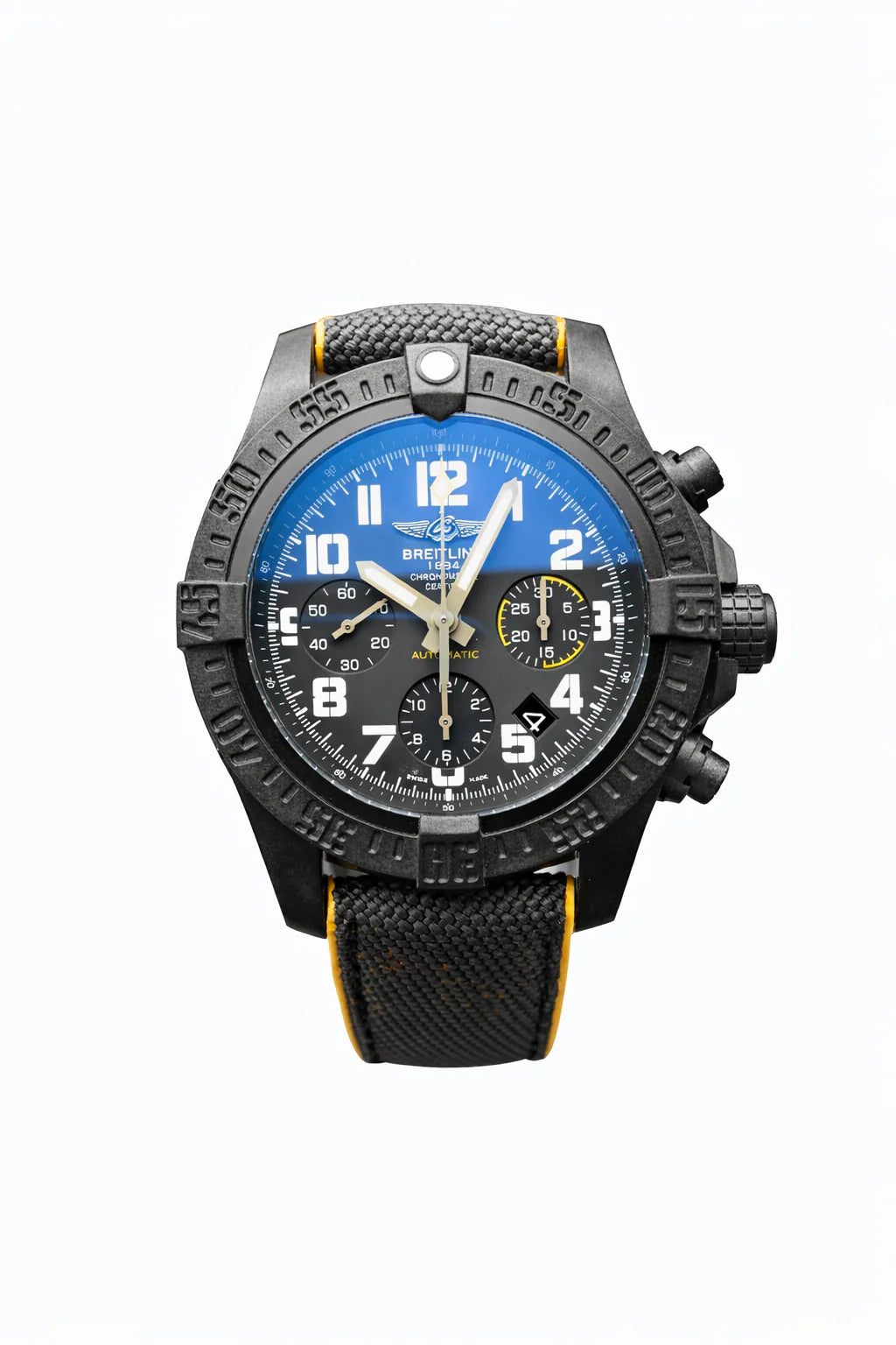 Breitling-“Night Mission “(Alternate Dial / Yellow Accent)