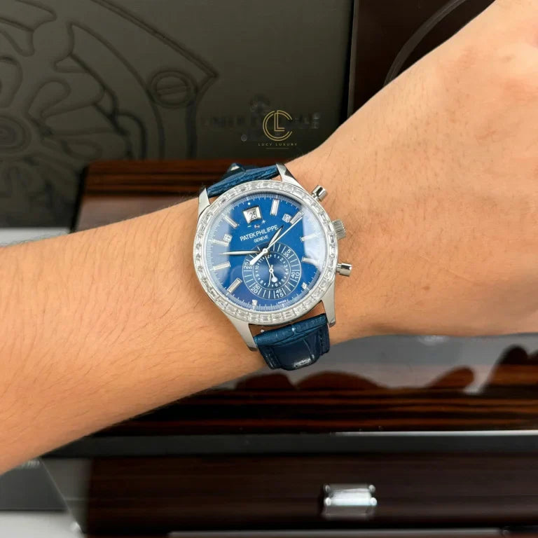 Patek Philippe Complications 5961P-001 40mm Blue Dial Steel